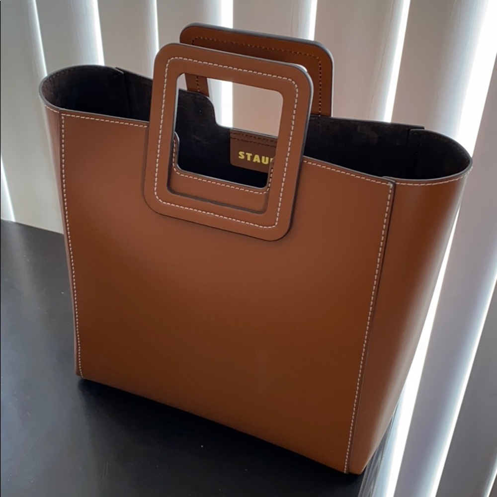 Staud Shirley Two-Piece Leather Tote Bag - Picture 9 of 9